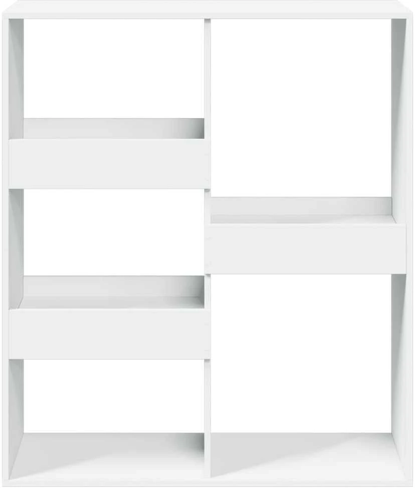 Kambario pertvara, balta, 100x33x115cm, apdirbta mediena