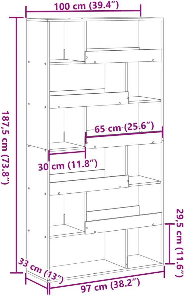 Kambario pertvara, balta, 100x33x187,5cm, MDP