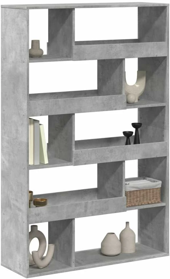 Kambario pertvara, betono pilka, 100x33x156,5cm, mediena