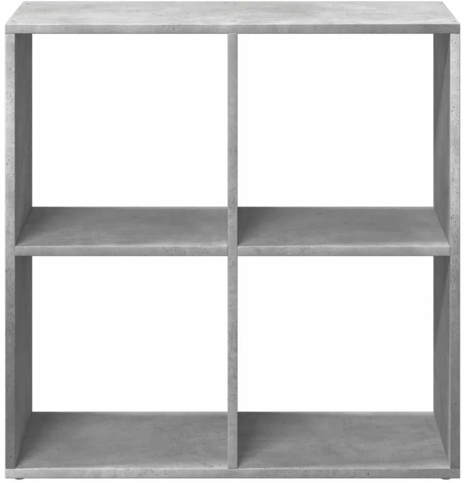Kambario pertvara/knygų spinta, betono, 69,5x29x69,5cm, mediena