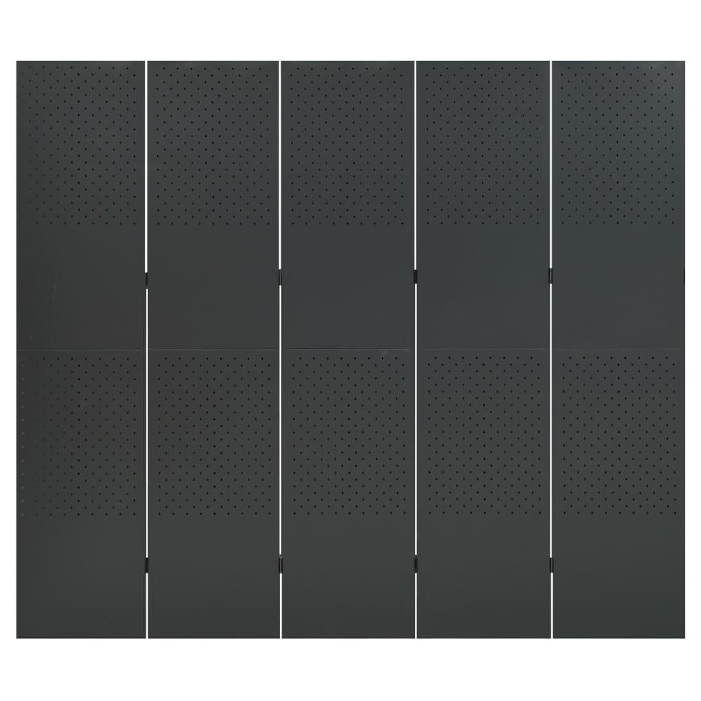 Kambario pertvaros, 5 dalių, 2vnt., pilkos, 200x180cm, plienas
