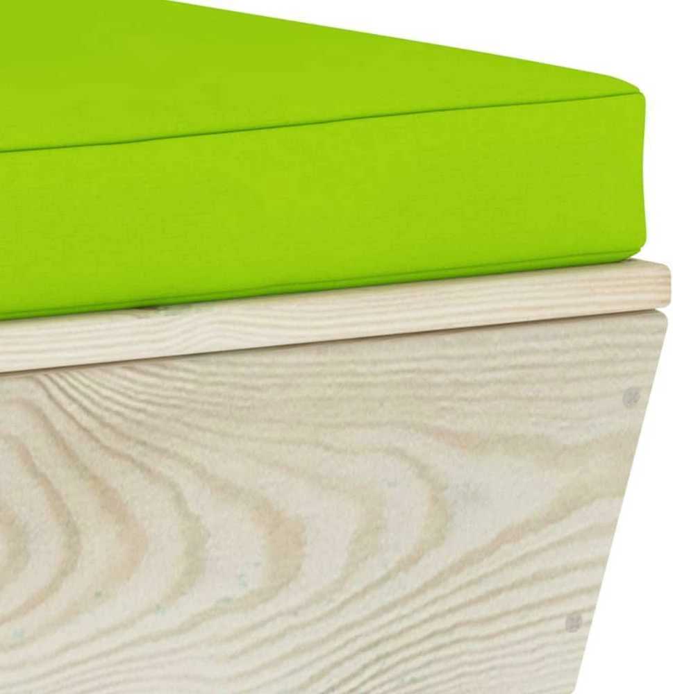 Kampinė sodo sofa iš palečių su pagalvėlėmis, impregnuota eglė