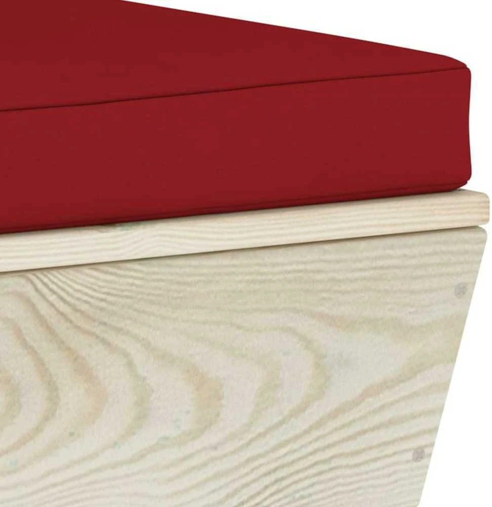 Kampinė sodo sofa iš palečių su pagalvėlėmis, impregnuota eglė