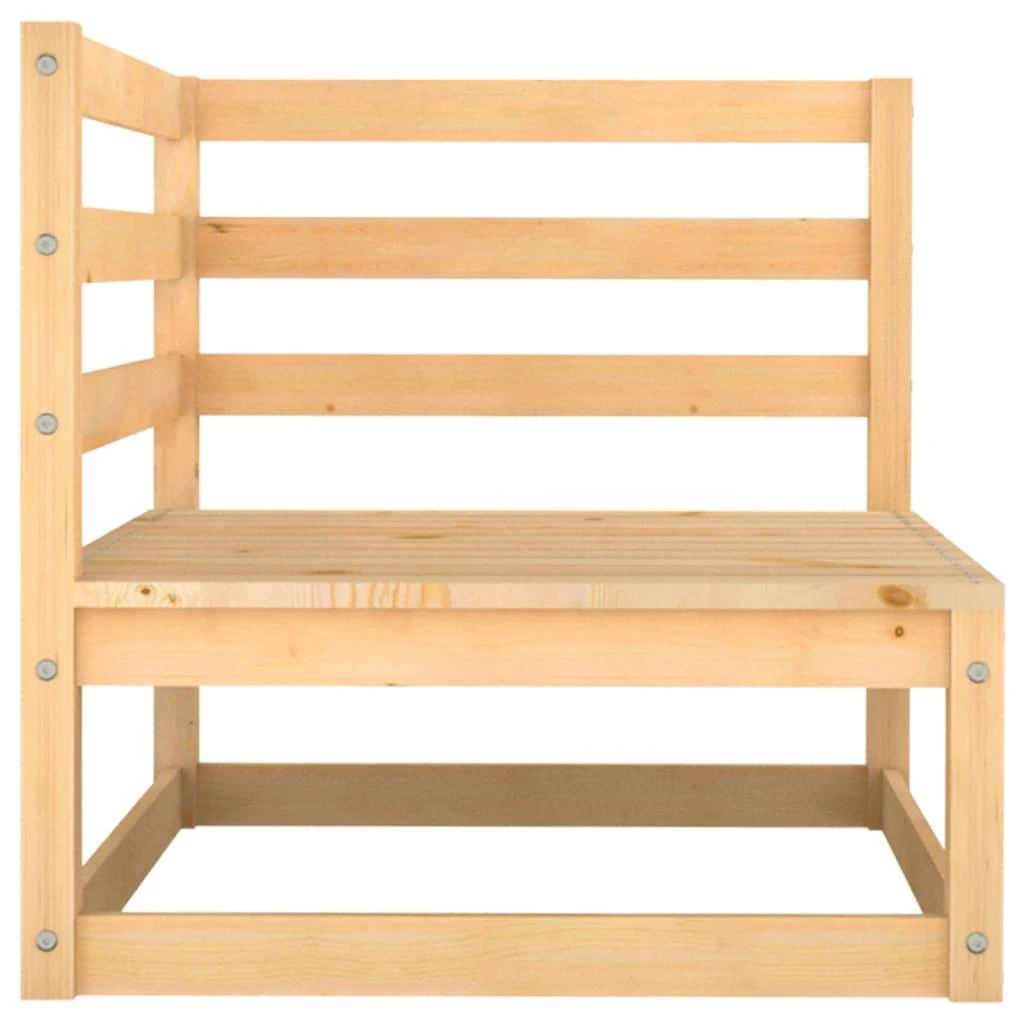 Lauko baldų komplektas Kampinė sodo sofa, pušies medienos masyvas