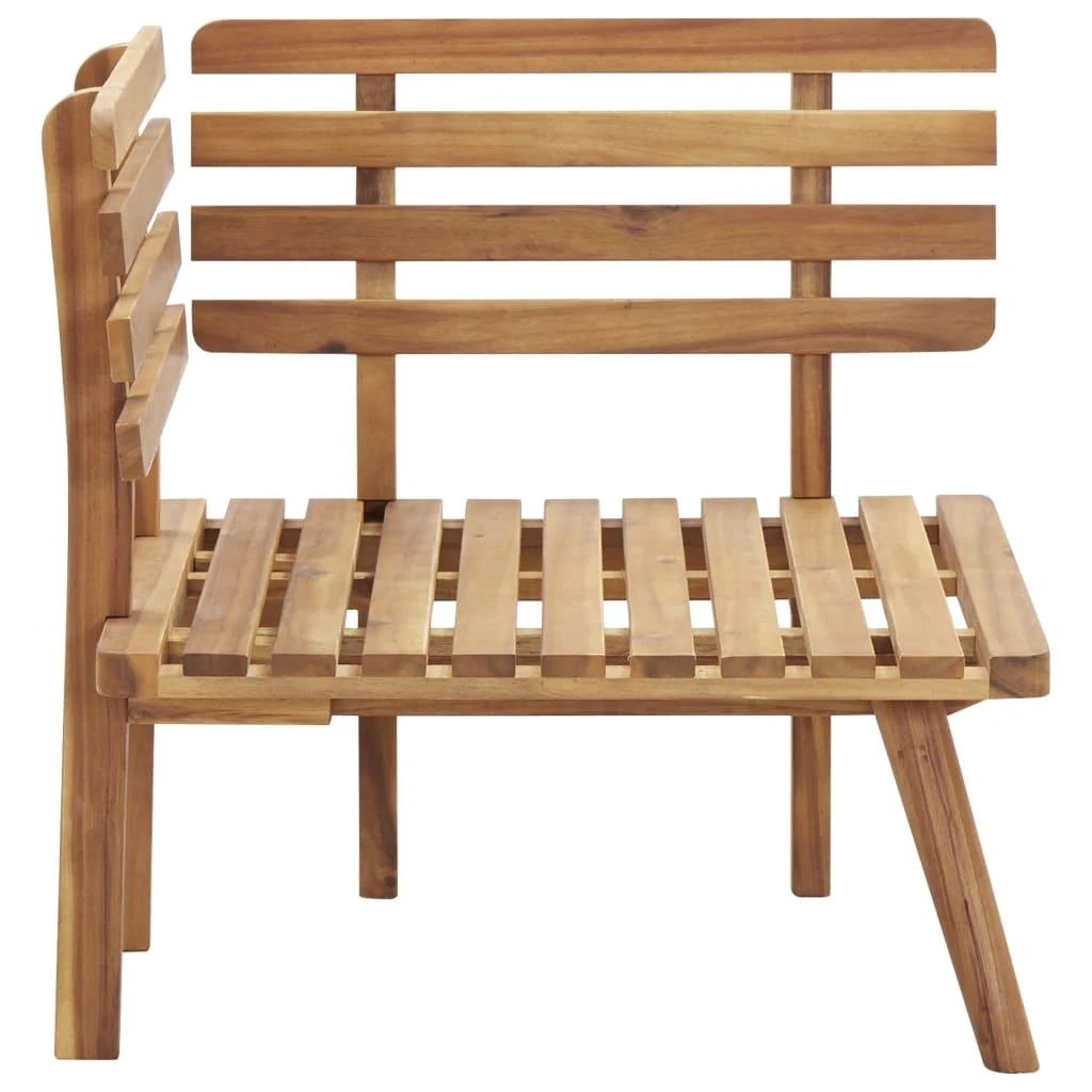 Kampinė sodo sofa su pagalvėlėmis, akacijos medienos masyvas