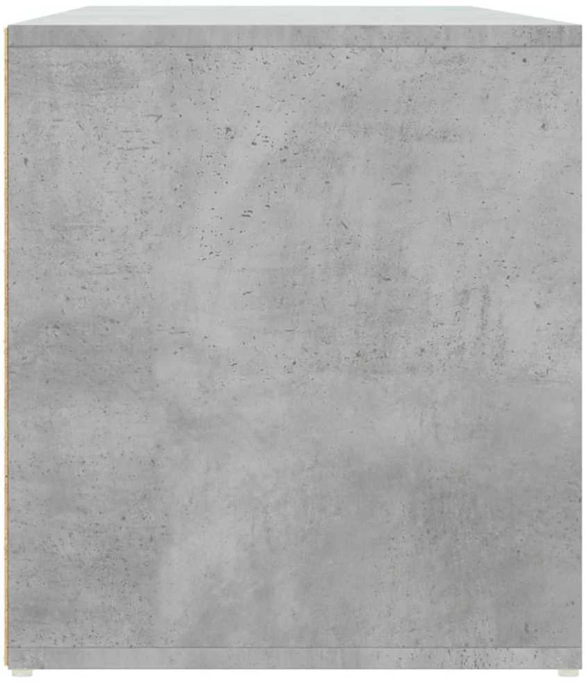 Kampinė spintelė, betono pilkos spalvos, 200x40x45cm, mediena