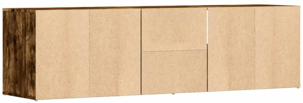 Kampinė spintelė, dūminio ąžuolo, 160x40x45cm, apdirbta mediena