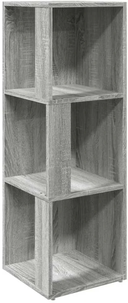 Kampinė spintelė, pilka ąžuolo, 33x33x100cm, apdirbta mediena