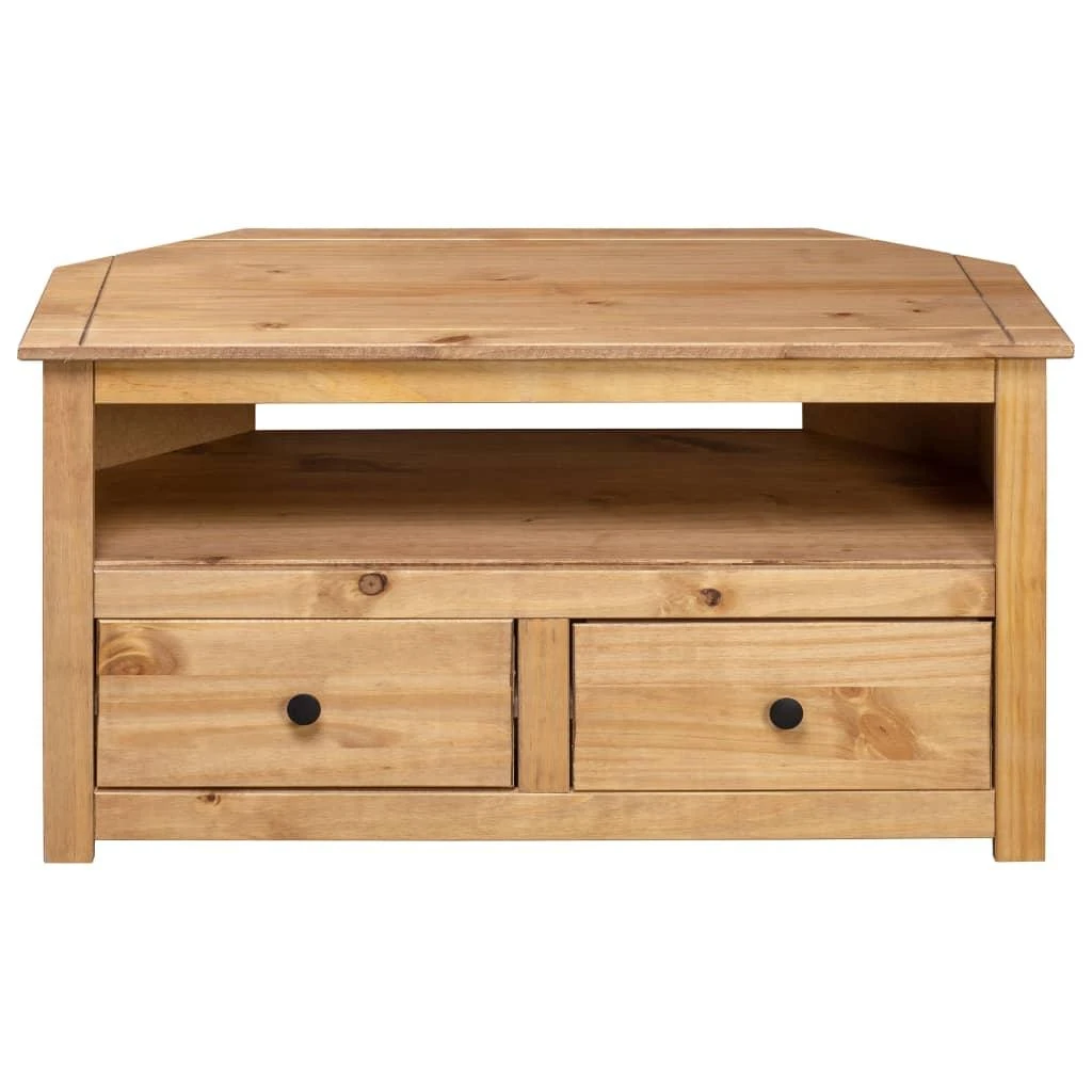TV staliukas Kampinė TV spintelė Panama, 93x49x49cm, pušies masyvas
