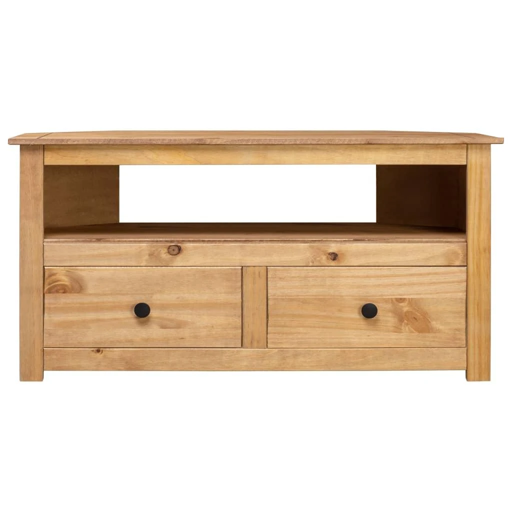 TV staliukas Kampinė TV spintelė Panama, 93x49x49cm, pušies masyvas
