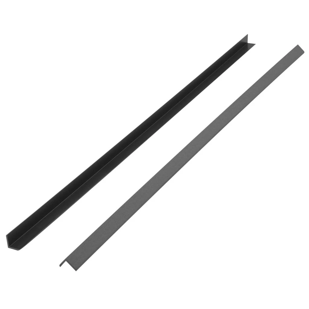Kampiniai grindų dangos apvadai, 5vnt., pilki, 170cm, WPC