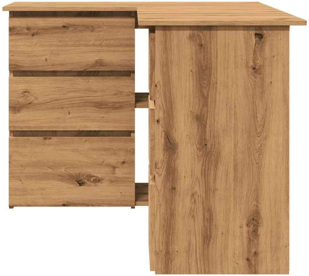 Kampinis rašomasis stalas, artisano, 145x100x76cm, mediena