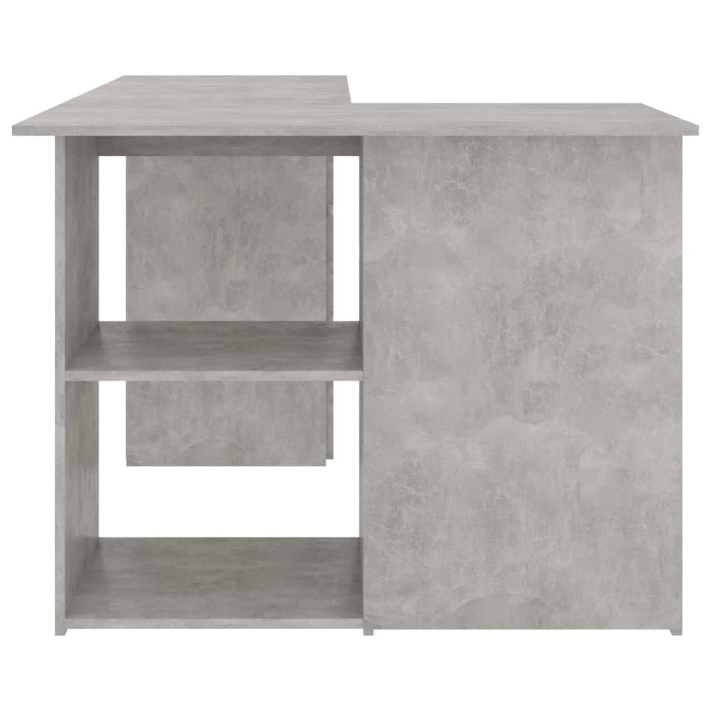 Kampinis rašomasis stalas, betono, 145x100x76cm, mediena
