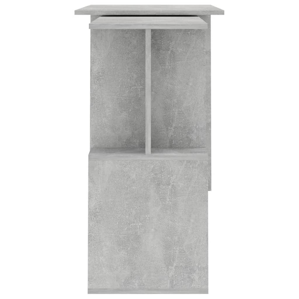 Kampinis rašomasis stalas, betono, 200x50x76cm, mediena