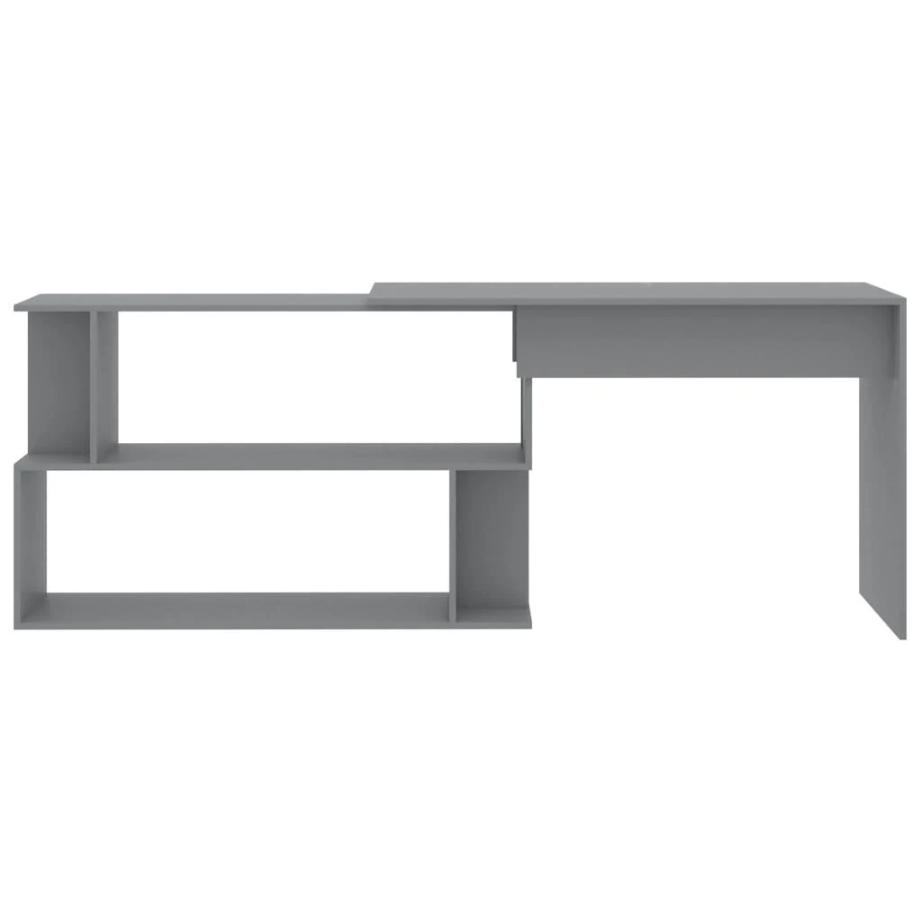 Kampinis rašomasis stalas, pilkas, 200x50x76cm, MDP