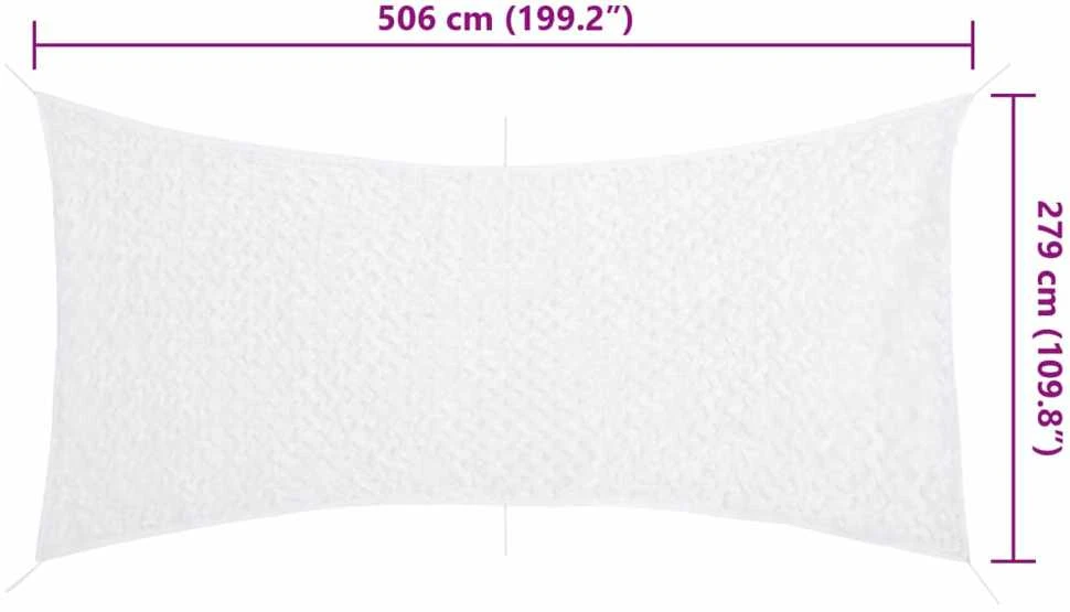 Kamufliažinis tinklas su krepšiu, baltos spalvos, 506x279cm