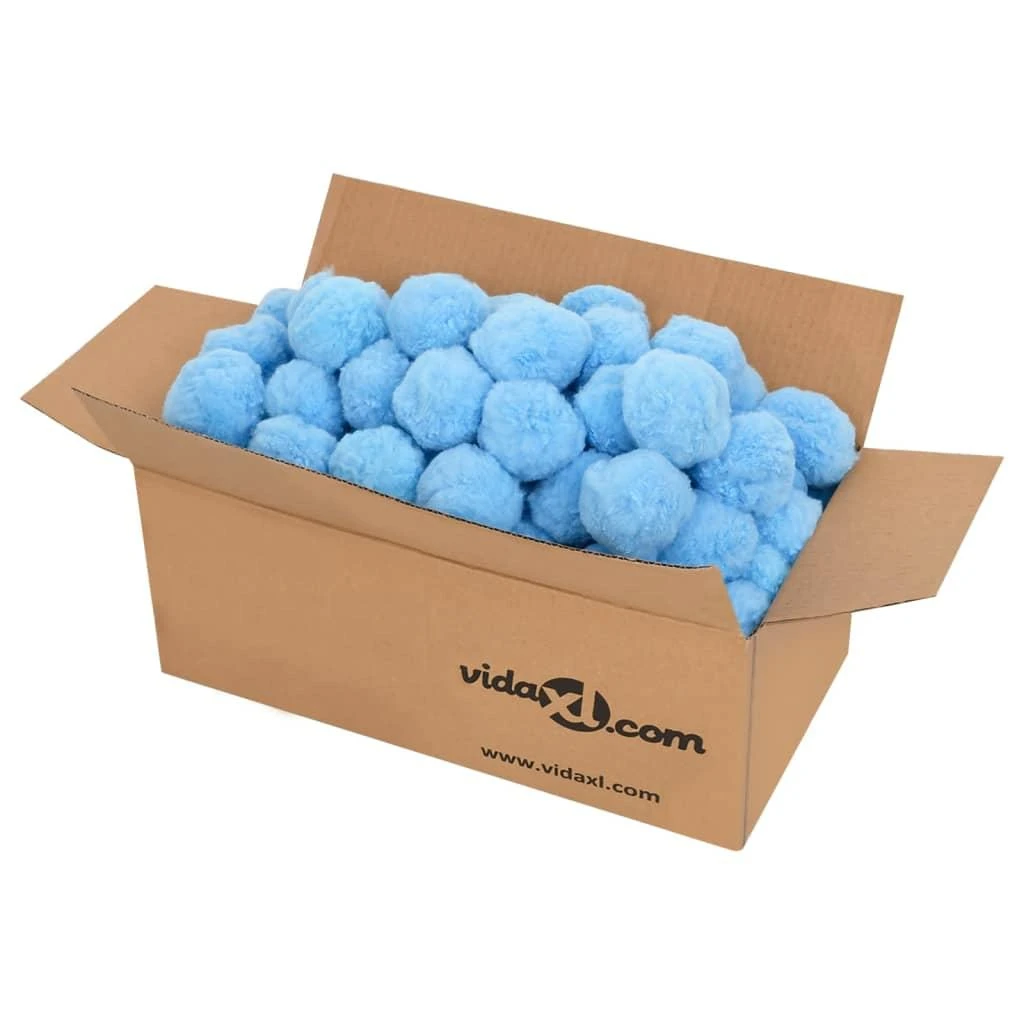 Kamuoliukai baseino filtrui, mėlyni, polietilenas, 2100g