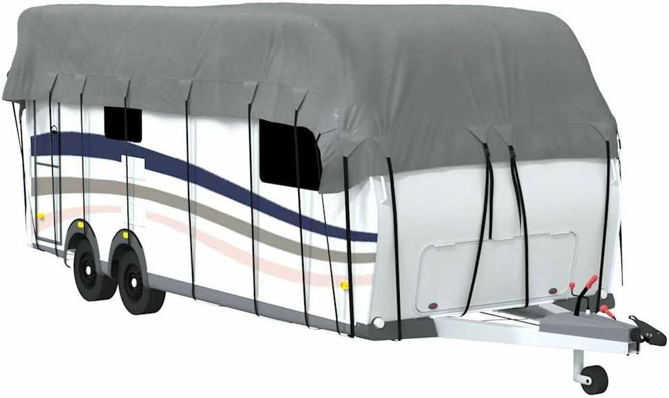 Karavano stogo dangtis, pilkas, 700x300cm, neaustinis audinys