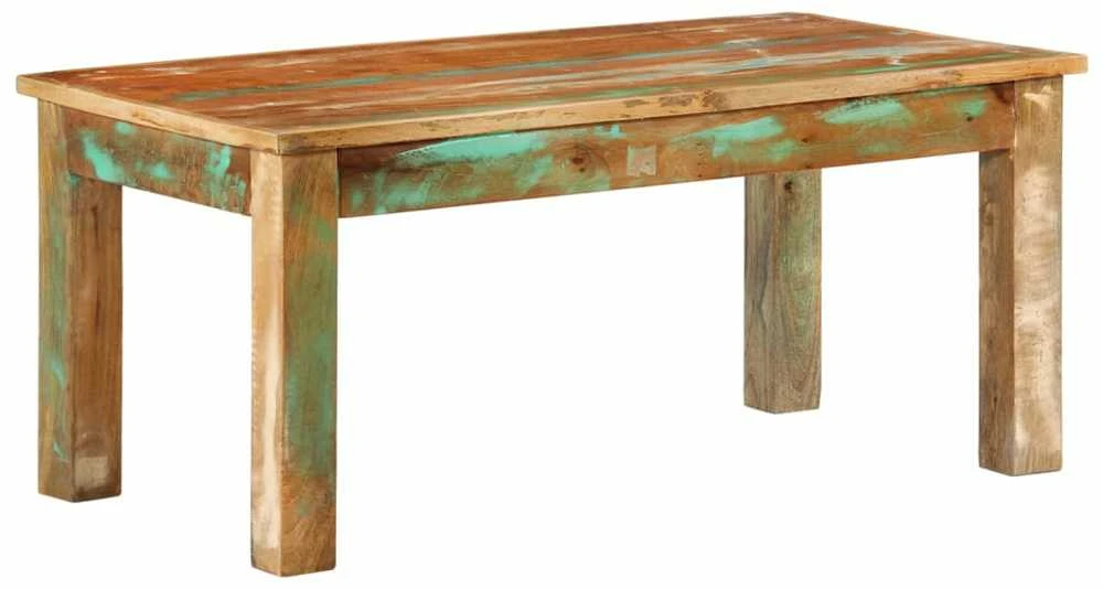 Kavos staliukas, 100x55x45cm, perdirbtos medienos masyvas