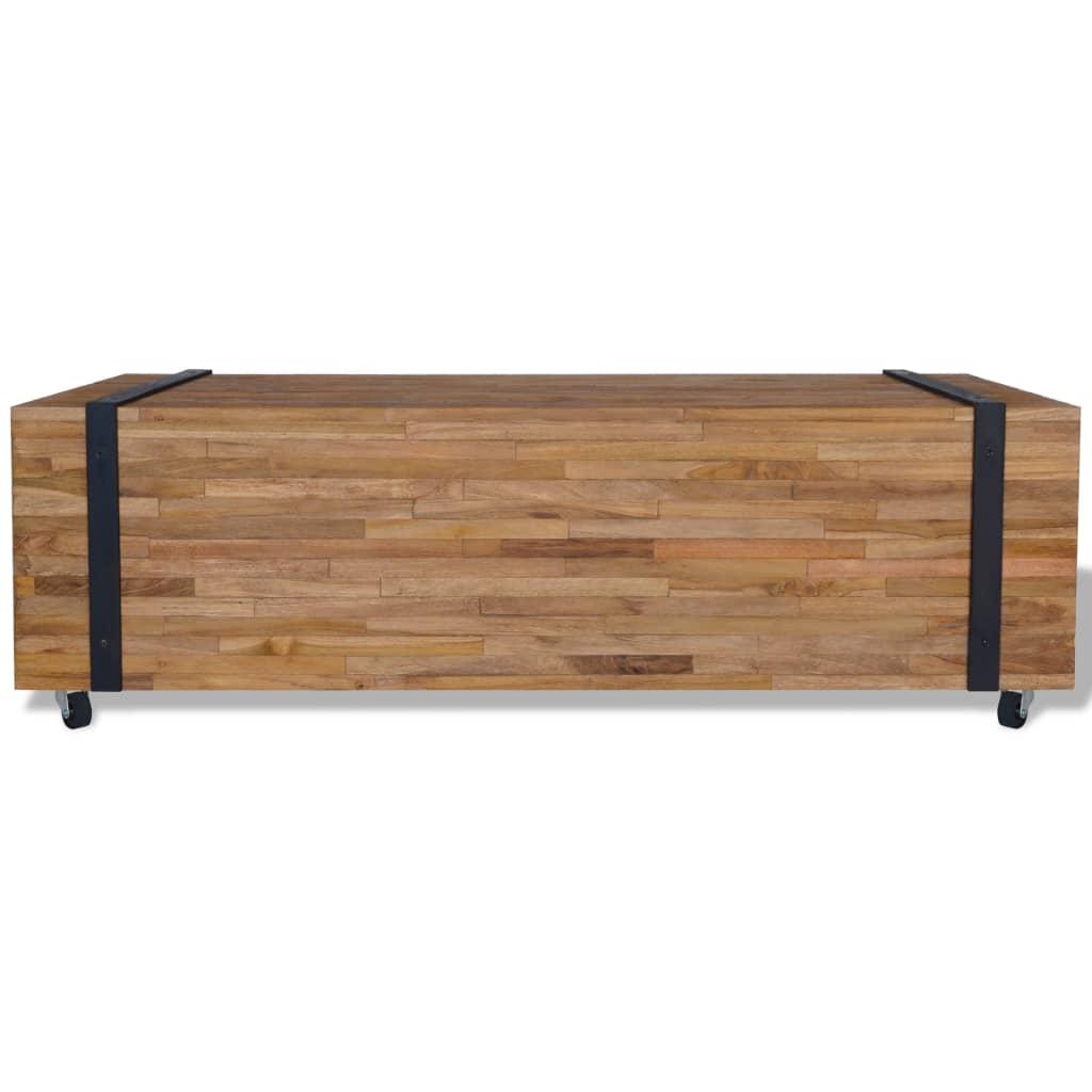 Kavos staliukas, 110x45x38cm, tikmedžio medienos masyvas