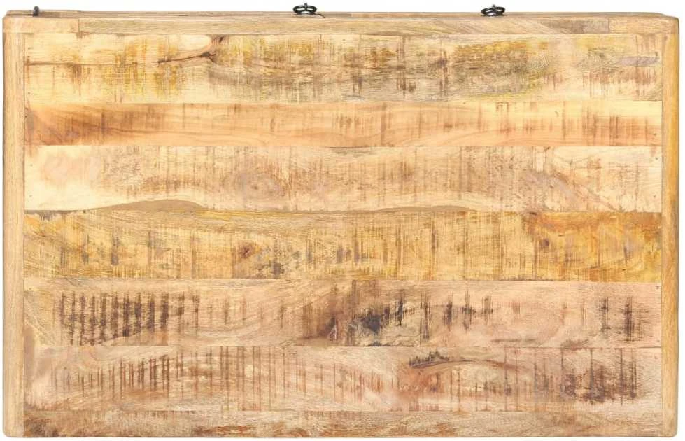 Kavos staliukas, 90x60x29cm, neapdorota mango mediena