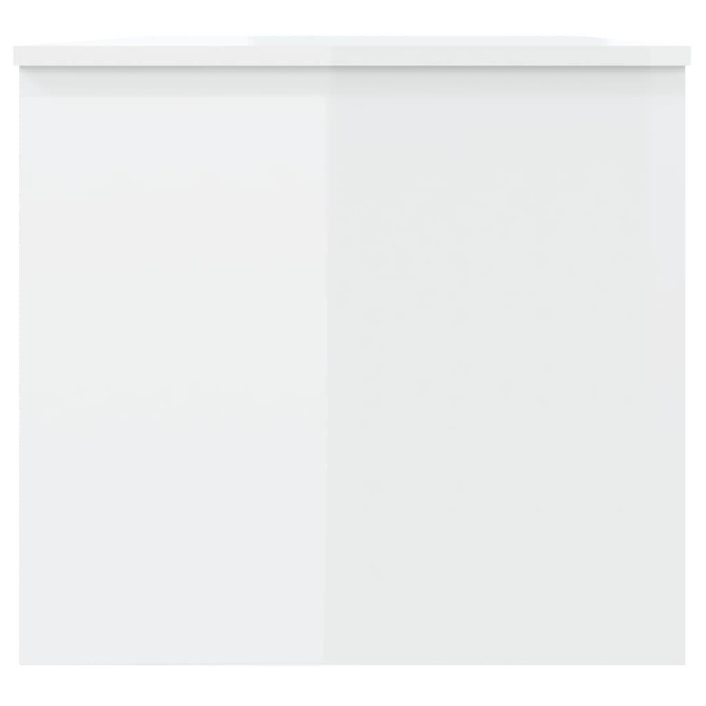 Kavos staliukas, baltas, 102x50,5x46,5cm, apdirbta mediena