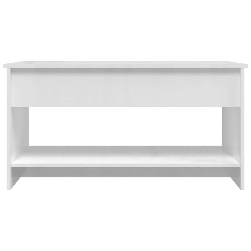 Kavos staliukas, baltas, 102x50x52,5cm, apdirbta mediena