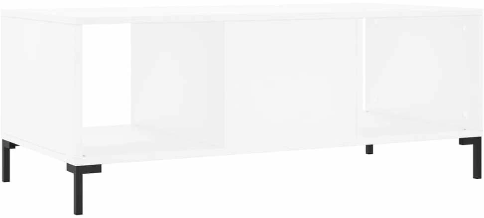 Kavos staliukas, baltos spalvos, 102x50x40cm, apdirbta mediena