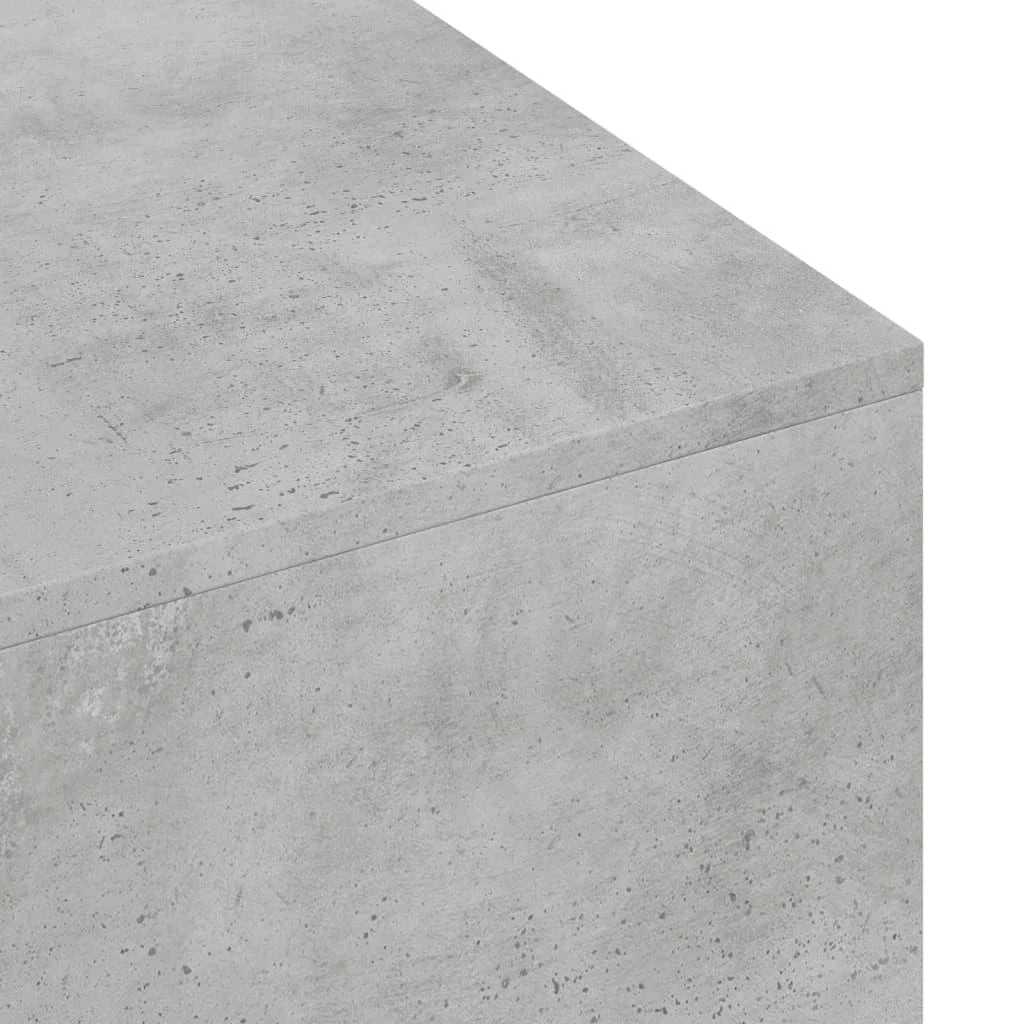 Kavos staliukas, betono pilkas, 100x49,5x31cm, apdirbta mediena