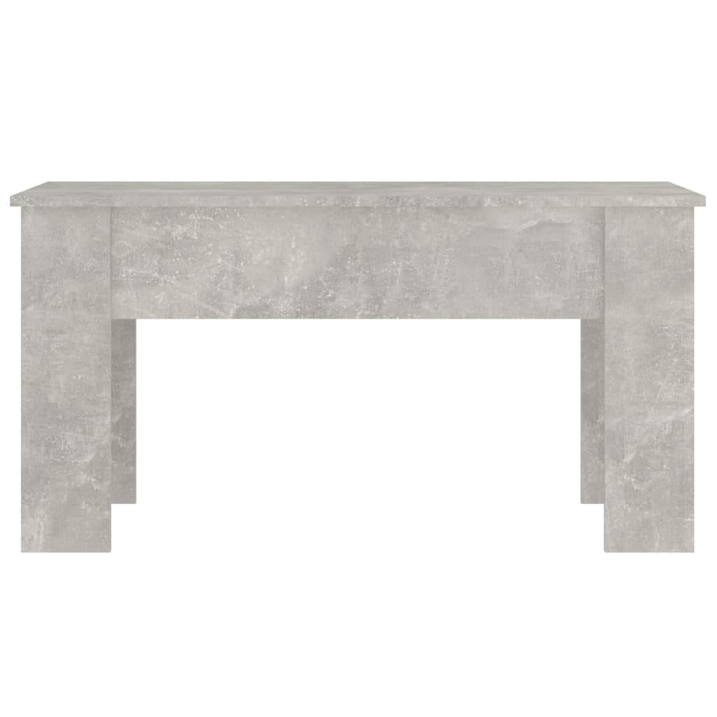Kavos staliukas, betono pilkas, 101x49x52cm, apdirbta mediena