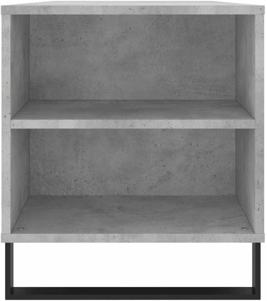 Kavos staliukas, betono pilkas, 102x44,5x50cm, apdirbta mediena