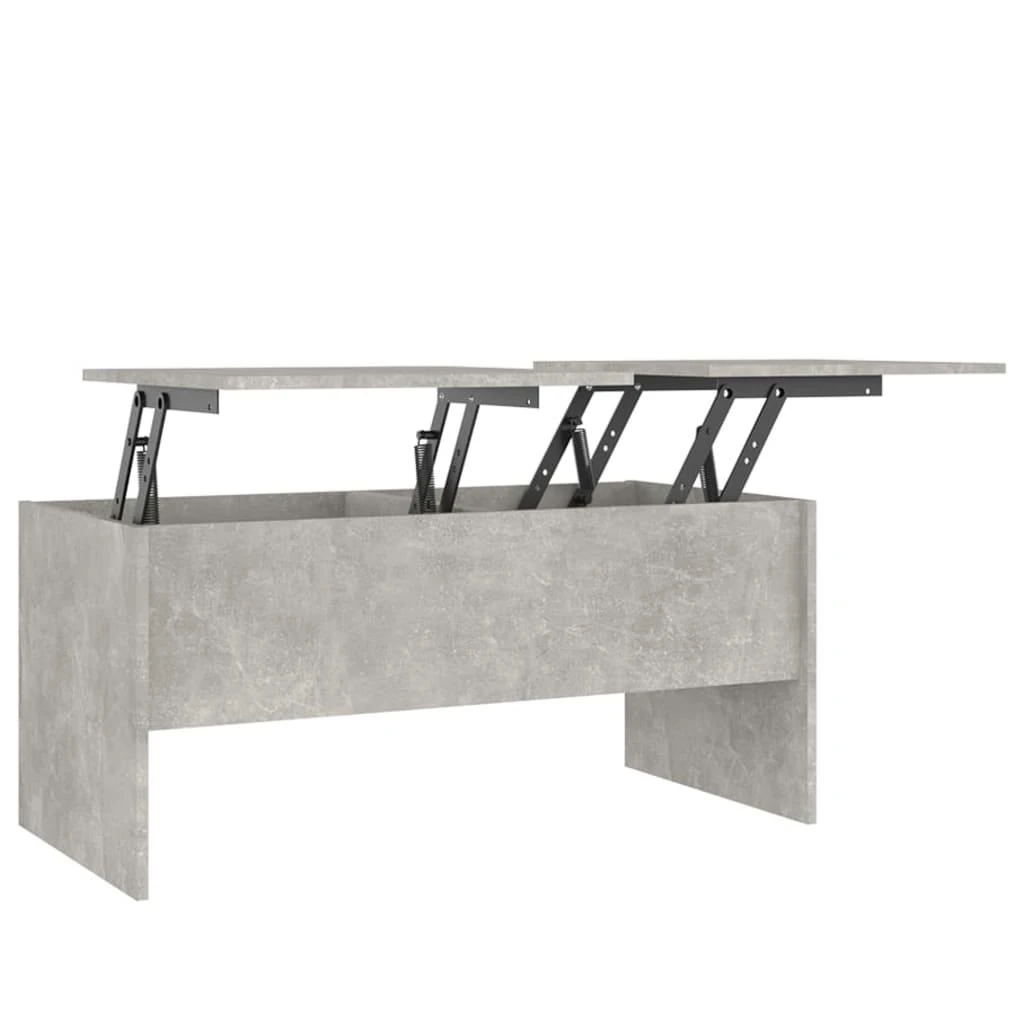 Kavos staliukas, betono pilkas, 102x50,5x46,5cm, mediena