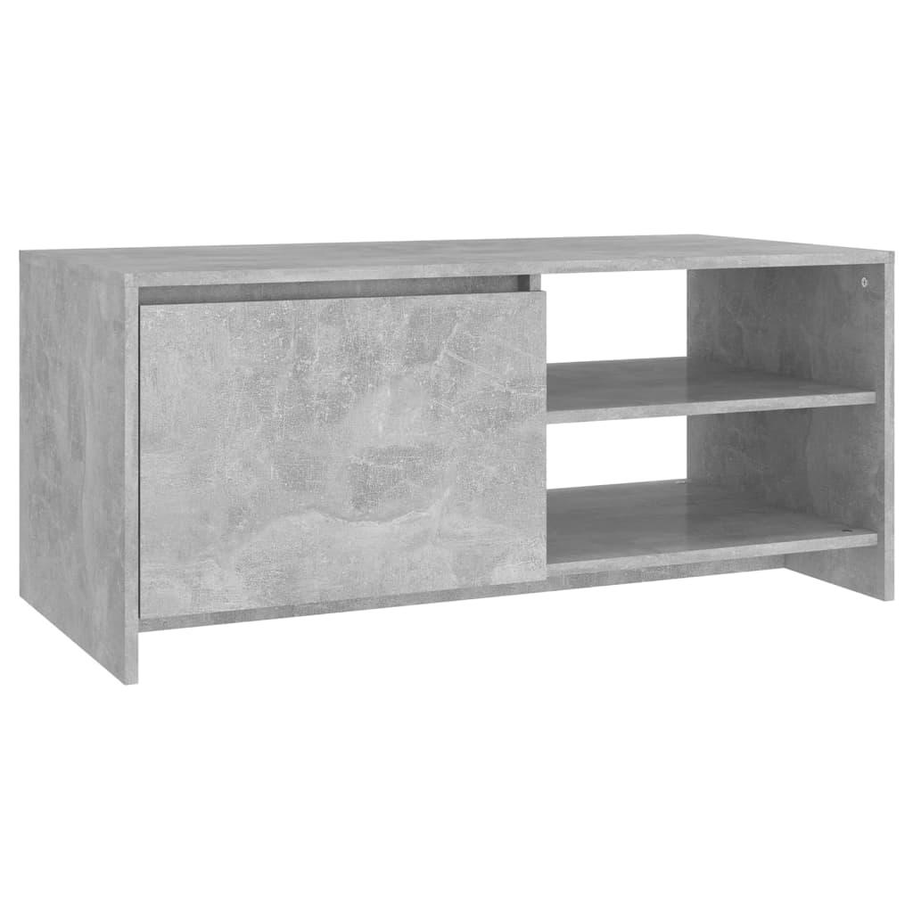 Kavos staliukas, betono pilkas, 102x50x45cm, apdirbta mediena