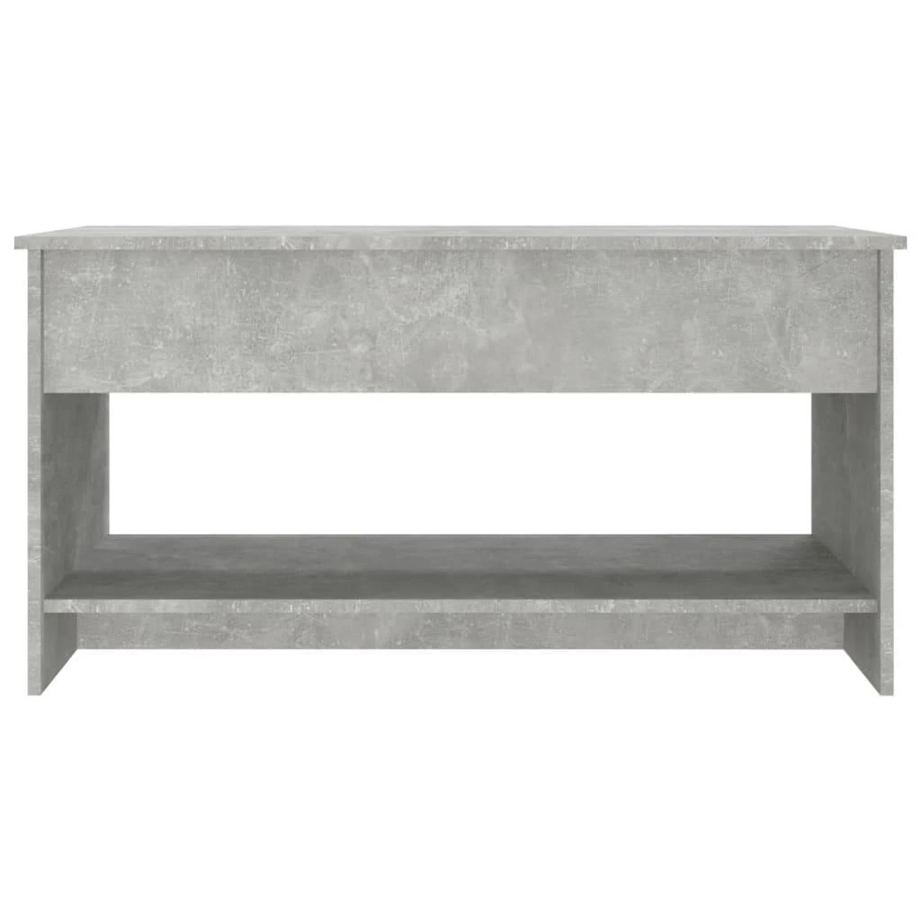 Kavos staliukas, betono pilkas, 102x50x52,5cm, apdirbta mediena