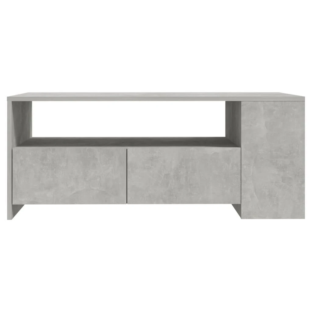 Kavos staliukas, betono pilkas, 102x55x42cm, apdirbta mediena