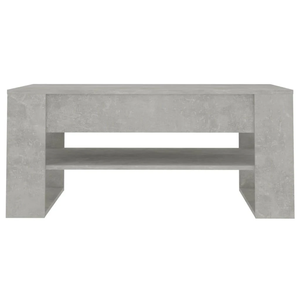 Kavos staliukas, betono pilkas, 102x55x45cm, apdirbta mediena