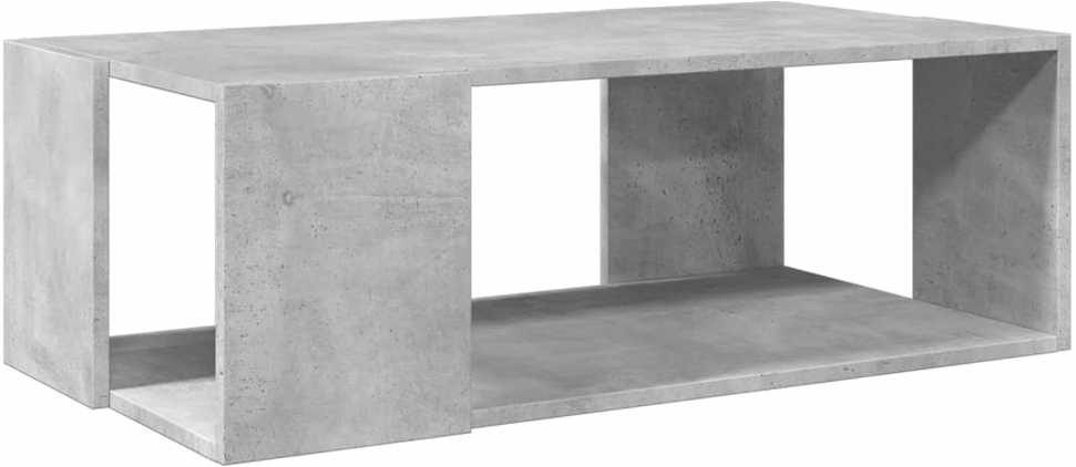 Kavos staliukas, betono pilkas, 89,5x48x30cm, apdirbta mediena