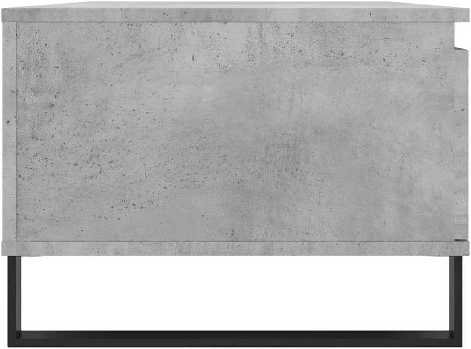 Kavos staliukas, betono pilkas, 90x50x36,5cm, apdirbta mediena