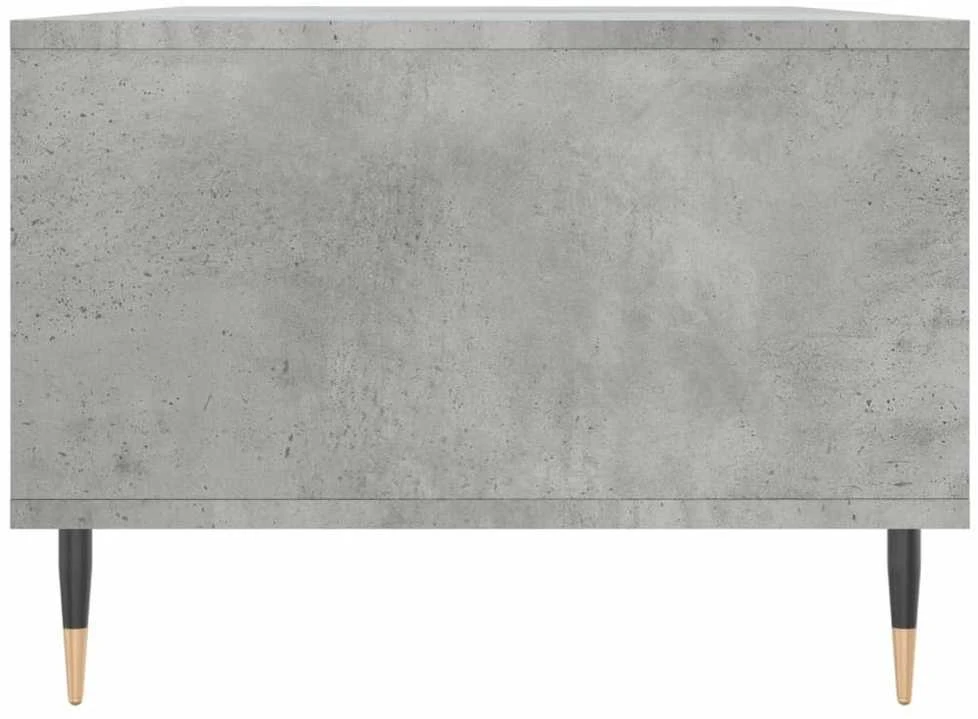 Kavos staliukas, betono pilkas, 90x50x36,5cm, apdirbta mediena