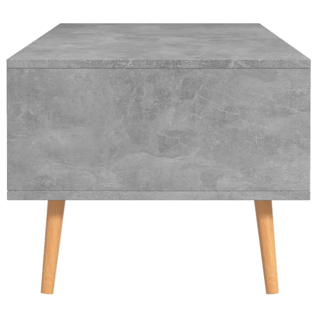 Kavos staliukas, betono pilkas, 100x49,5x43cm, apdirbta mediena