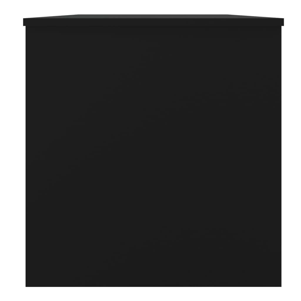 Kavos staliukas, juodas, 102x50x52,5cm, apdirbta mediena