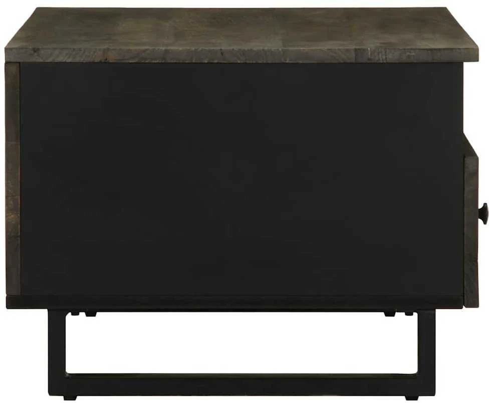 Kavos staliukas, juodas, 80x54x40cm, mango medienos masyvas