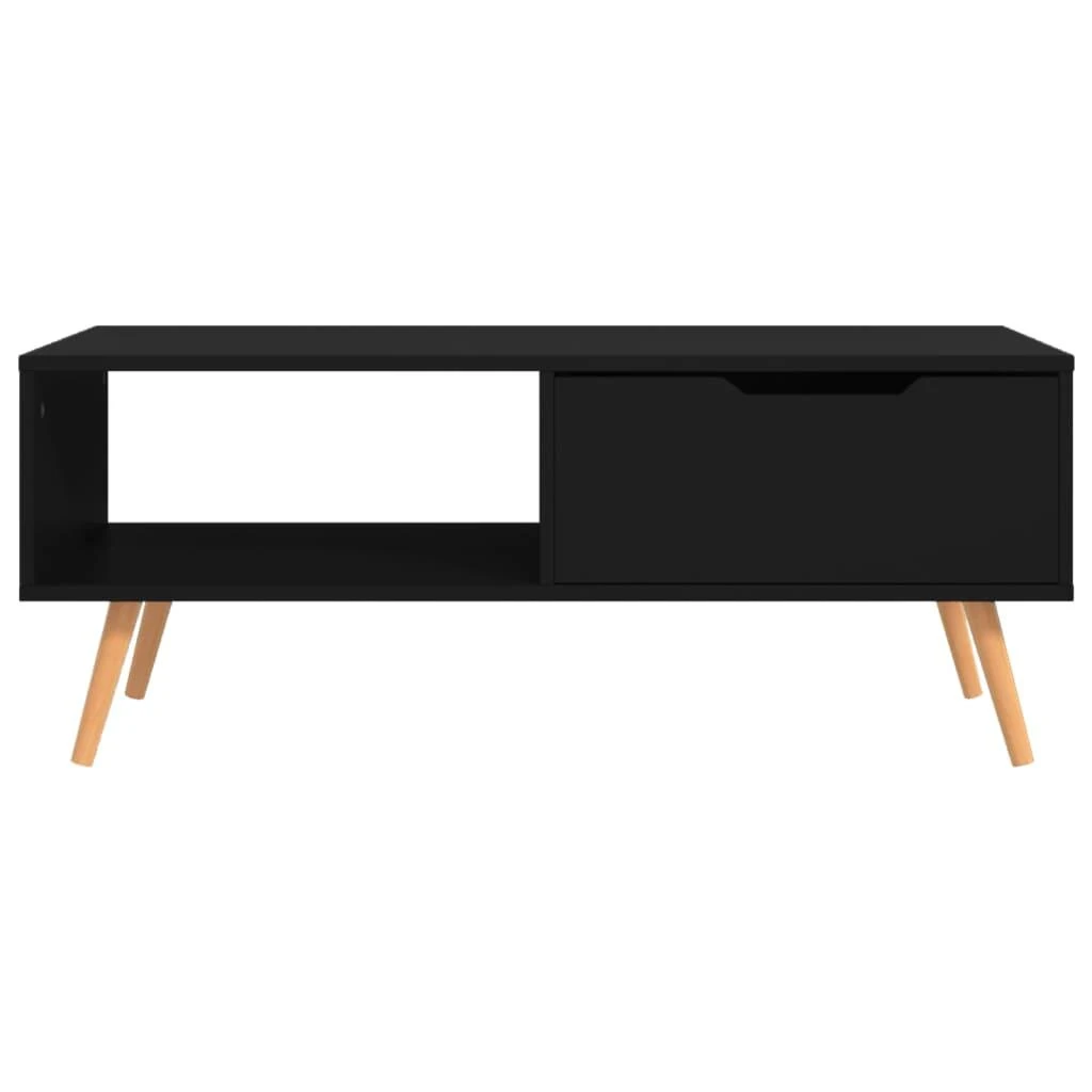 Kavos staliukas, juodas, 100x49,5x43cm, apdirbta mediena
