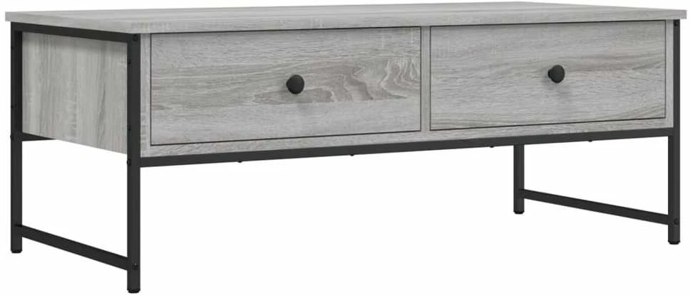 Kavos staliukas, pilkas ąžuolo, 101x49x39,5cm, apdirbta mediena