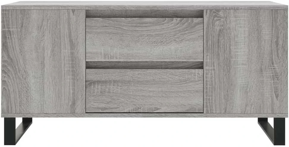 Kavos staliukas, pilkas ąžuolo, 102x44,5x50cm, apdirbta mediena