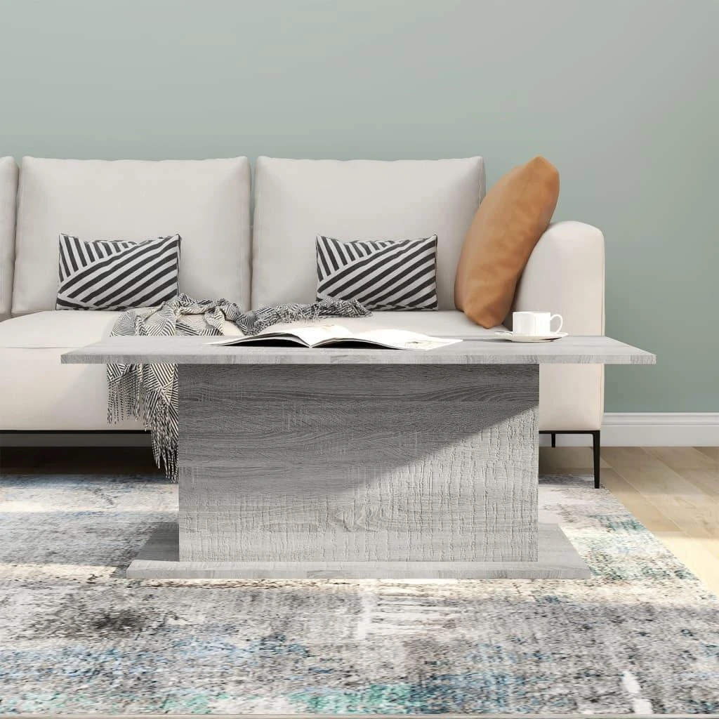 Kavos staliukas, pilkas ąžuolo, 102x55,5x40cm, apdirbta mediena