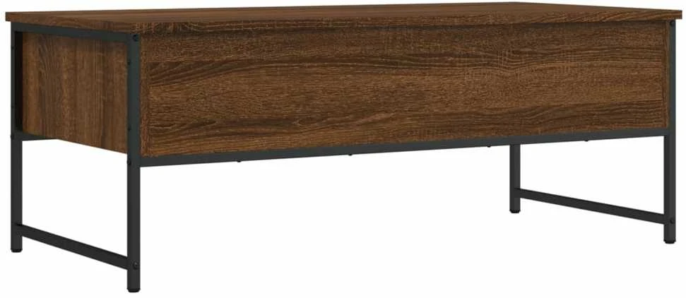 Kavos staliukas, rudas ąžuolo, 101x49x39,5cm, apdirbta mediena