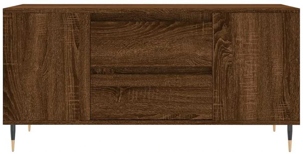 Kavos staliukas, rudas ąžuolo, 102x44,5x50cm, apdirbta mediena
