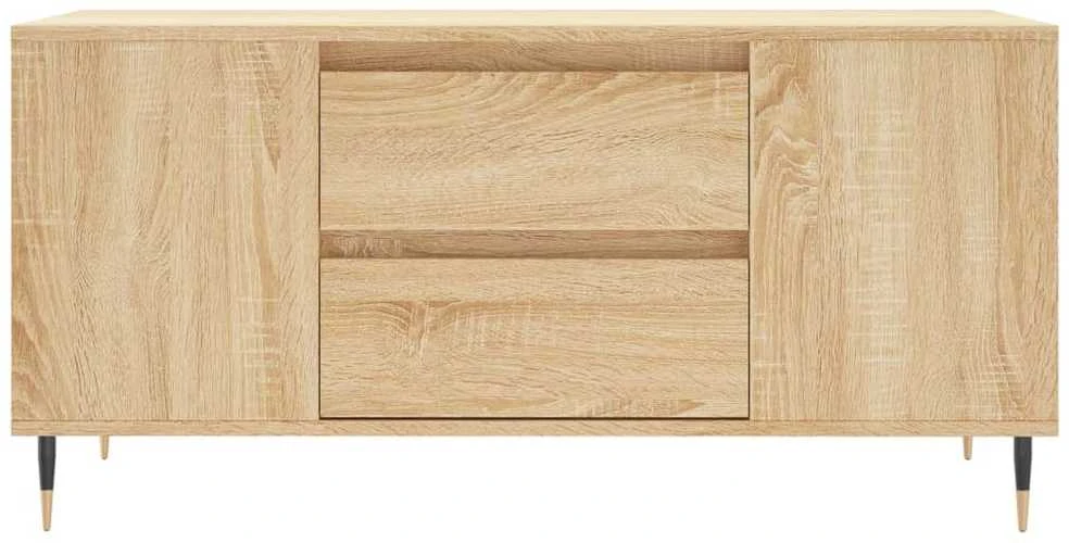 Kavos staliukas, sonoma ąžuolo, 102x44,5x50cm, apdirbta mediena