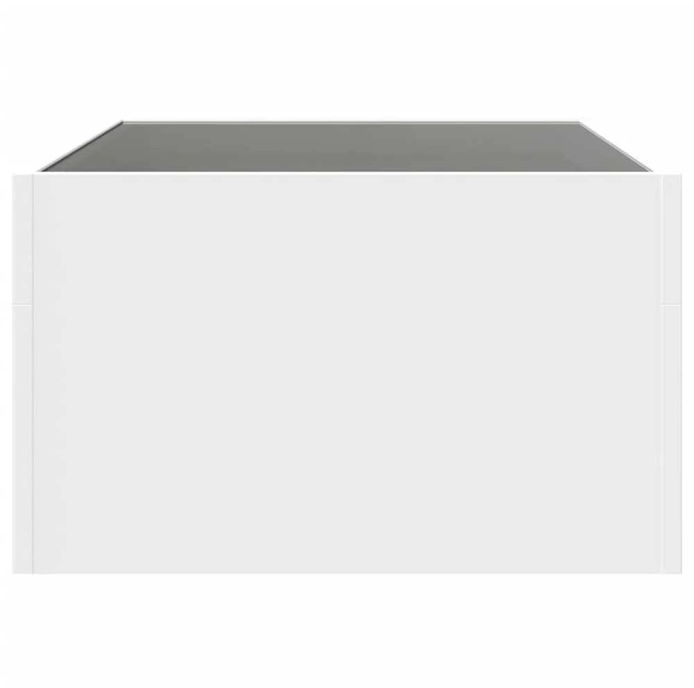 Kavos staliukas su Infinity LED lemputėmis, baltas, 70x50x30cm